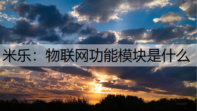 米乐：物联网功能模块是什么