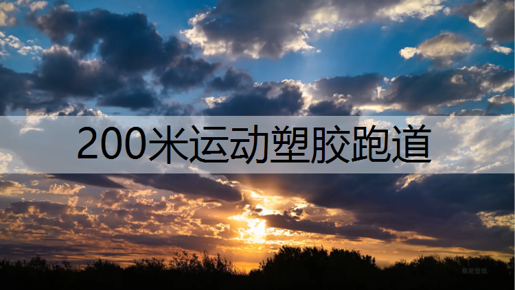 200米运动塑胶跑道 200米运动塑胶跑道